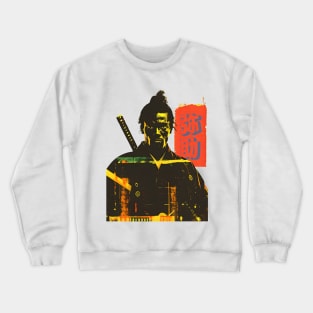 Yasuke Black Samurai in 1579 Feudal Japan No. 11 on a light (Knocked Out) background Crewneck Sweatshirt